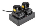 Delock Mit Ladestation - Barcode-Scanner - tragbar - 100 Scans/Sek. - decodiert - RF(2.4 GHz), Bluetooth 4.1, USB (Packung mit 2)