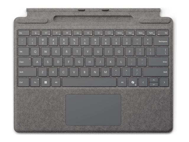 Microsoft Surface Pro Keyboard - Tastatur - mit Trackpad, Beschleunigungsmesser, Surface Slim Pen 2 Ablage- und Ladeschale