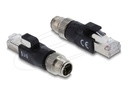Delock Netzwerkadapter - 8 pin M12-X (M) zu RJ-45 (M)