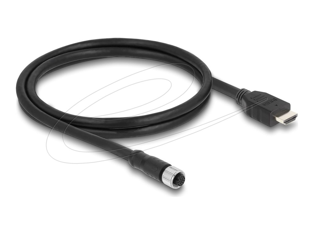 Delock Adapterkabel - 17 pin M12 weiblich zu