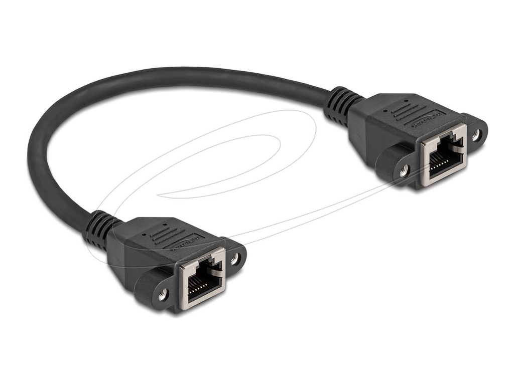 Delock Netzwerkkabel - RJ-45 (W) schraubbar zu RJ-45 (W)