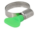 Delock Butterfly - Schlauchschelle - geeignet für 22 - 32 mm Schlauch - grün (Packung mit 10)