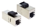 Delock Keystone Module RJ45 jack > RJ45 jack Cat.6 compact - Modulare Eingabe - CAT 6 - STP - RJ-45 - Schwarz (Packung mit 25)