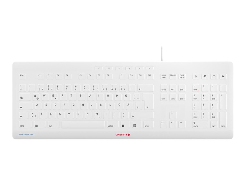 Cherry STREAM - Tastatur - USB - Deutsch - Tastenschalter: