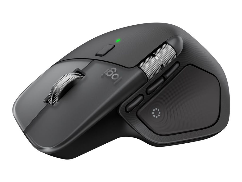 Logitech MX Master 4 for Mac - Maus - 8 Tasten - kabellos - Bluetooth, 2.4 GHz - kabelloser Empfänger (USB)