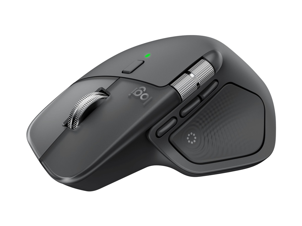 Logitech MX Master 4 - Maus - 8 Tasten - kabellos - Bluetooth, 2.4 GHz - kabelloser Empfänger (USB)