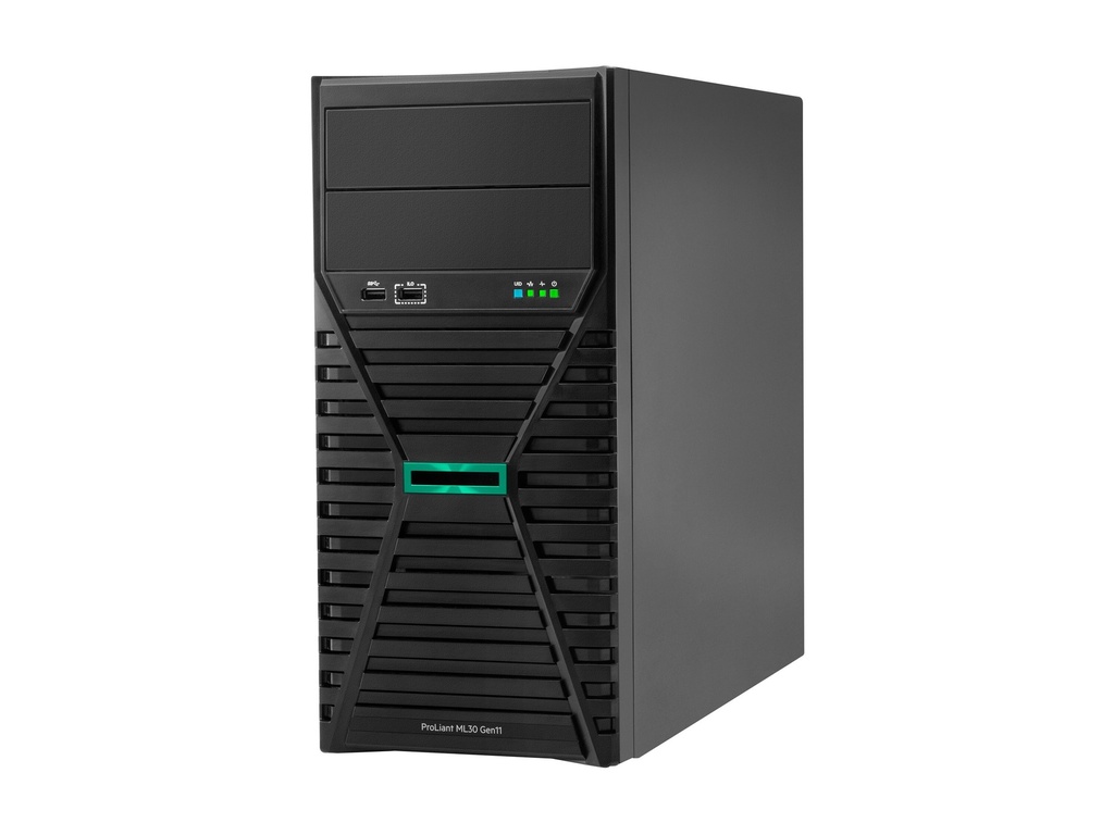 HPE ProLiant ML30 Gen11 - Server - Tower - 4U - 1-Weg - 1 x Xeon 6333P / 3.1 GHz - RAM 32 GB - SATA - Hot-Swap 6.4 cm (2.5")