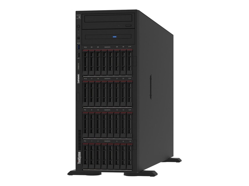 Lenovo ThinkSystem ST650 V3 7D7A - Server - Tower - 4U - zweiweg - 1 x Xeon Silver 4514Y / 2 GHz - RAM 32 GB - SAS - Hot-Swap 6.4 cm (2.5")