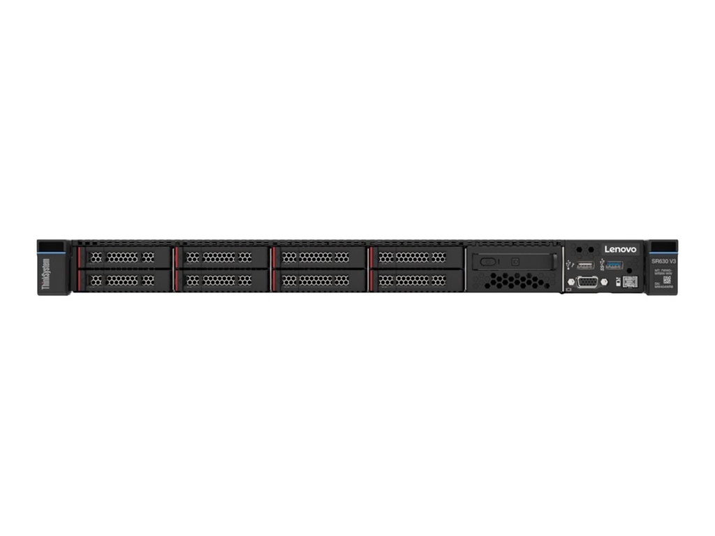 Lenovo ThinkSystem SR630 V3 7D73 - Server - Rack-Montage - 1U - zweiweg - 1 x Xeon Silver 4514Y / 2 GHz - RAM 32 GB - SAS - Hot-Swap 6.4 cm (2.5")