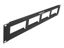 Delock Patch Panel - Rack montierbar - Schwarz - 2U - 48.3 cm (19")