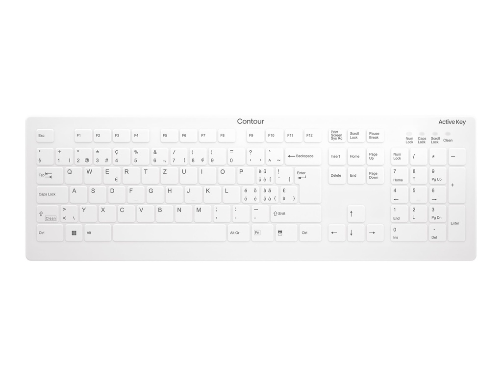 Cherry Contour Active Key QuickClean AK-C8112 - Tastatur