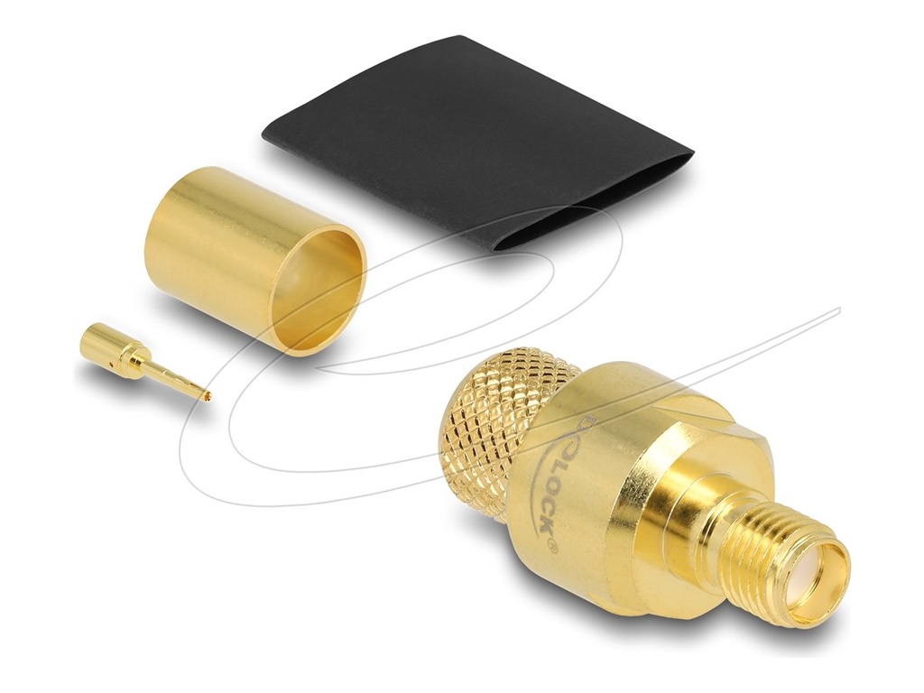Delock Antennenanschluss - SMA (W) quetschen
