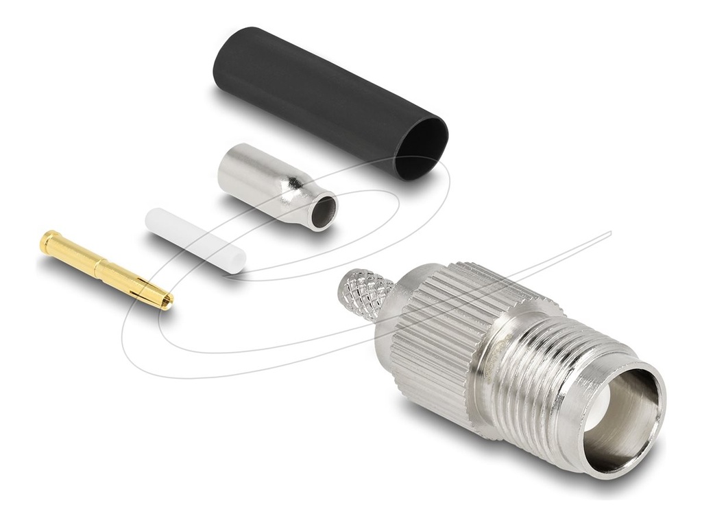 Delock Antennenanschluss - TNC (M) quetschen