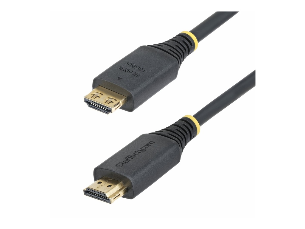 StarTech.com High Speed - HDMI-Kabel - HDMI männlich zu HDMI männlich - 3 m - abgeschirmt - Schwarz - halogenfrei, passiv, 4K60Hz-Unterstützung, 1440p (UWQHD)