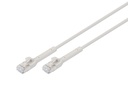 DIGITUS CAT 6A F-FTP abwinkelbares Patchkabel, Kupfer, 2 m, grau