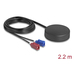 Delock 4G GNSS Antenne 1 x FAKRA C+ 1 x FAKRA D Buchse 2 dBi/28 dB 2,2 m RG-1...