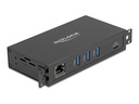 Delock Hub - RJ45, 1.5 kV isolation - 3 x USB 3.2 Gen 1 + 1 x USB-C 3.2 Gen 1 (Spannungsversorgung)