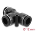 Delock Pneumatik Steckverbinder 12 mm mit zwei Befestigungslöchern T-Form