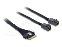 Delock Internes SAS-Kabel - 8i Slim SAS (SFF-8654)