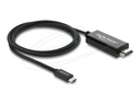 Delock Videoadapter - USB-C männlich zu HDMI männlich - 1 m - dreifach abgeschirmtes Koaxialkabel - Schwarz - Unterstützung für 4K60Hz (3840 x 2160)
