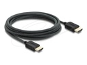 Delock High Speed - HDMI-Kabel - HDMI männlich zu HDMI männlich - 3 m - dreifach abgeschirmtes Koaxialkabel - Schwarz - 8K60Hz (7680 x 4320)