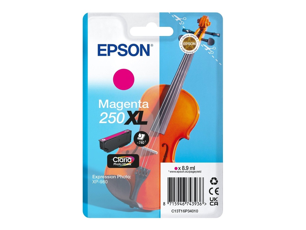 Epson 250XL - 8.9 ml - XL - Magenta - original