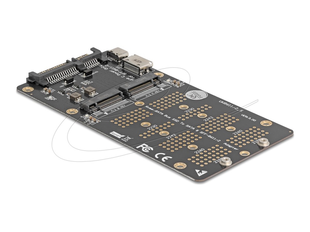 Delock Schnittstellenadapter - M.2 Card - Schwarz