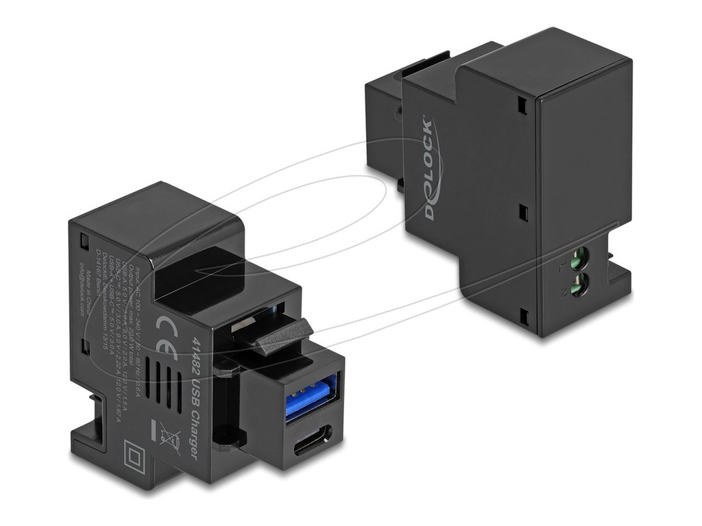 Delock Snap-in-Modul (Keystone) - PD 20 W