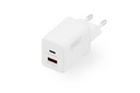 DIGITUS USB GaN Charger 45W, 1x USB-C, 1x USB-A
