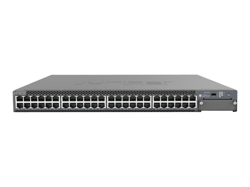 Juniper EX Series EX4400-48T-DC-AFI - Switch - L3 - managed - 48 x 10/100/1000 + 2 x 40/100 Gigabit QSFP28 (Uplink / Stacking)
