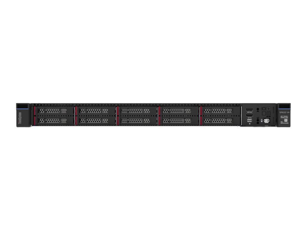 Lenovo ThinkSystem SR630 V4 7DG9 - Server - Rack-Montage - 1U - zweiweg - 1 x Xeon 6515P / 2.3 GHz - RAM 32 GB - Hot-Swap 6.4 cm (2.5")