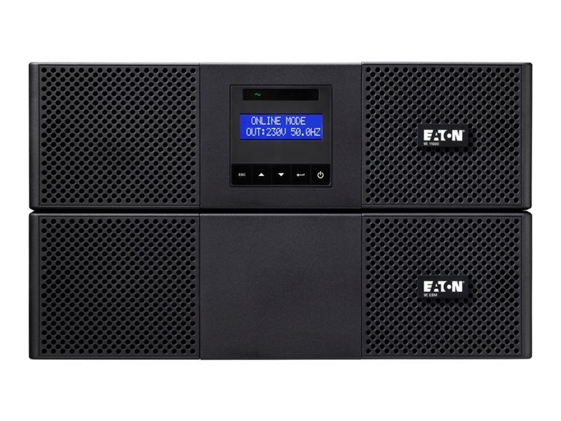 Eaton 9E 11000i - USV (Rack - einbaufähig) - Wechselstrom 230 V - 10 kW - 11000 VA - 1-phasig - 20 x Batterie - Bleisäure - RS-232, USB - 6U - 48.3 cm (19")