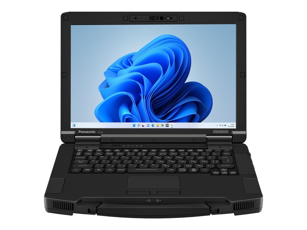 Panasonic Toughbook 56 - Robust - Intel Core Ultra 5 235H / 2.4 GHz - Win 11 Pro - Arc Graphics 140T - 16 GB RAM - 512 GB SSD NVMe, TCG Opal Encryption 2 - DVD-Writer - 35.6 cm (14")