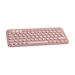 Logitech Pebble Keys 2 K380s - Mini - Kabellos - Bluetooth - Scherenschalter - QWERTY - Rose