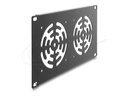Delock 10" Rackblende für 3 Lüfter 92 x 92 mm dunkelgrau