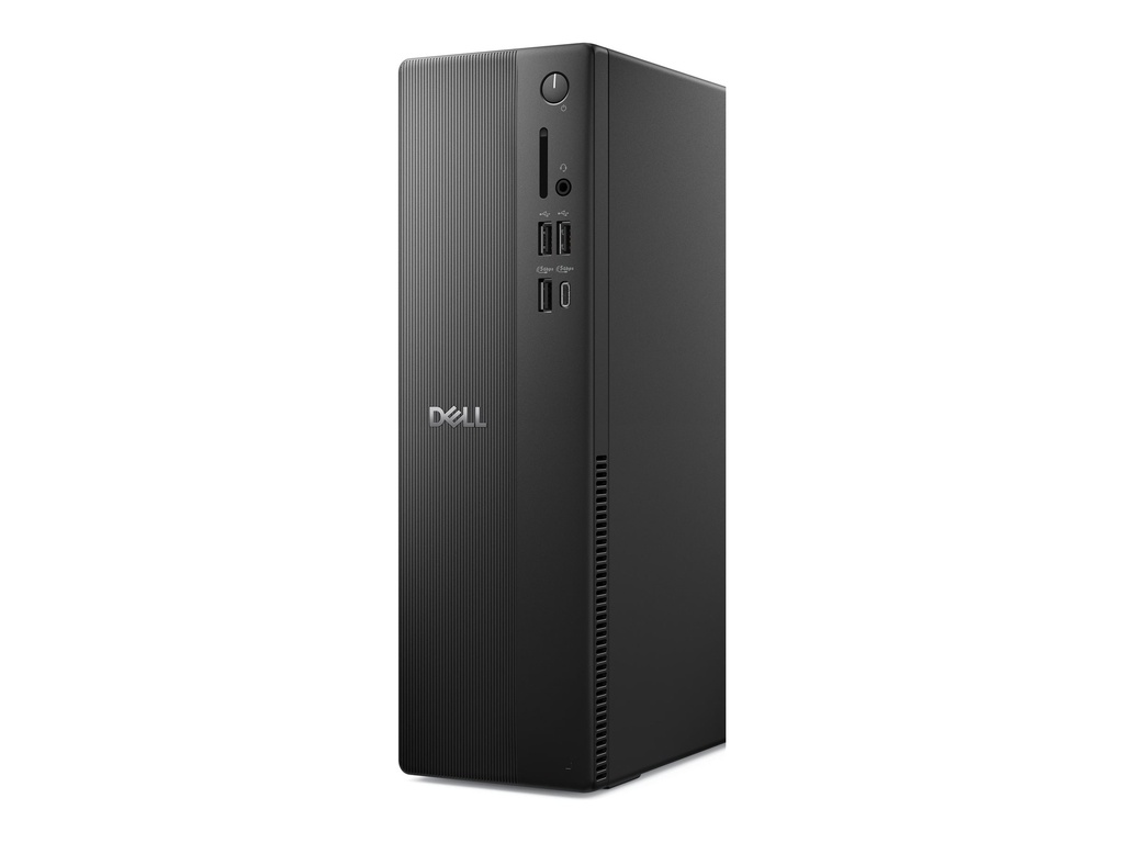 Dell Pro Slim Essential QVS1260 - Schlanker Desktop - Core Ultra 5 225 / 3.3 GHz - RAM 16 GB - SSD 512 GB - NVMe, QLC, Class 25 - Intel Graphics - 1GbE, Bluetooth, Wi-Fi 6 - WLAN: Bluetooth, 802.11a/b/g/n/ac/ax - Win 11 Pro - Monitor: keiner - Schwarz, schwarz (Tastatur)