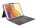 Logitech Combo Touch - Tastatur und Foliohülle - mit Trackpad - hintergrundbeleuchtet - Apple Smart connector - QWERTY - Pan Nordisch - Graphite - für Apple 10.5-inch iPad Air (3. Generation)