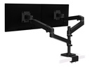 Ergotron LX Pro - Befestigungskit (Doppelgelenkarm) - modular - für 2 LCD-Displays - mit flachem C-Klemmen - Schwarz - Bildschirmgröße: bis zu 61 cm (bis zu 24 Zoll)