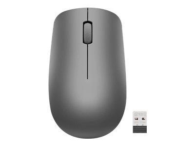Lenovo 530 Wireless Mouse - Maus - rechts- und linkshändig - optisch - 3 Tasten - kabellos - 2.4 GHz - kabelloser Empfänger (USB)