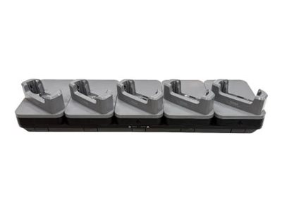 Zebra Handheld-Ladestation - für Geräte ohne robuste Stiefel - Ethernet - Ausgangsanschlüsse: 5 - 48.3 cm (19")