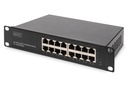 DIGITUS 10" Gigabit Ethernet Switch, 16-Port, Unmanaged