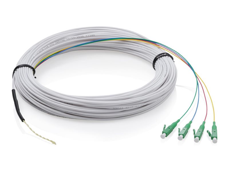 DIGITUS FTTH Drop Kabel, Singlemode, 4 Fasern, 4 LC/APC, 30 m