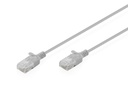 DIGITUS CAT 6 U-UTP Slim Patchkabel, 1 m, Grau