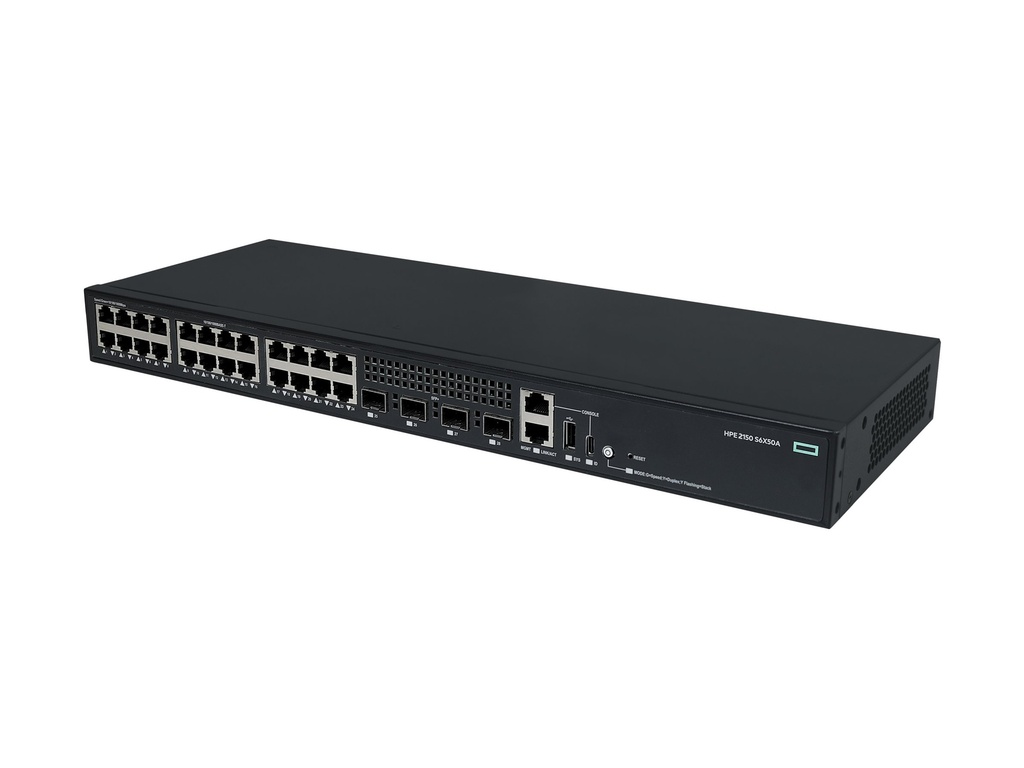 HPE Networking CW 2150 24p 10M/100M/1G 4p SFP+ 1G/10G Switch EU en