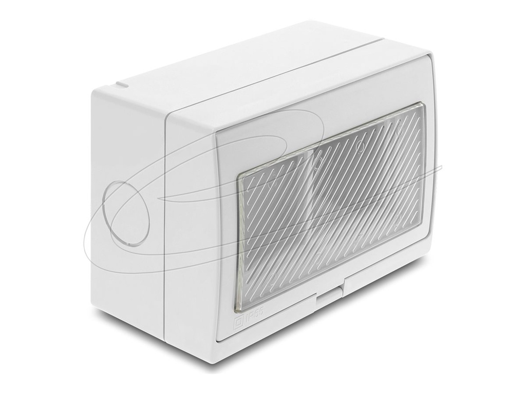 Delock Easy 45 - socket-outlet housing - surface-mounted housing, IP55, waterproof