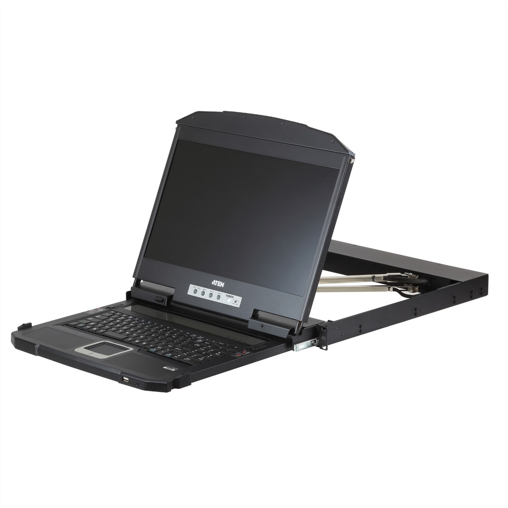 ATEN CL3800NW Konsole F USB HDMI DVI VGA Tastatur Französisch Full HD - KVM-Konsole - DVI