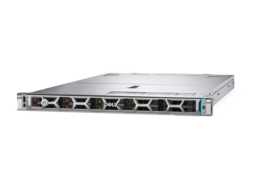 Dell PowerEdge R470 - Server - Rack-Montage - 1U - 1-Weg - 1 x Xeon 6511P / 2.3 GHz - RAM 16 GB - SAS - Hot-Swap 6.4 cm (2.5")