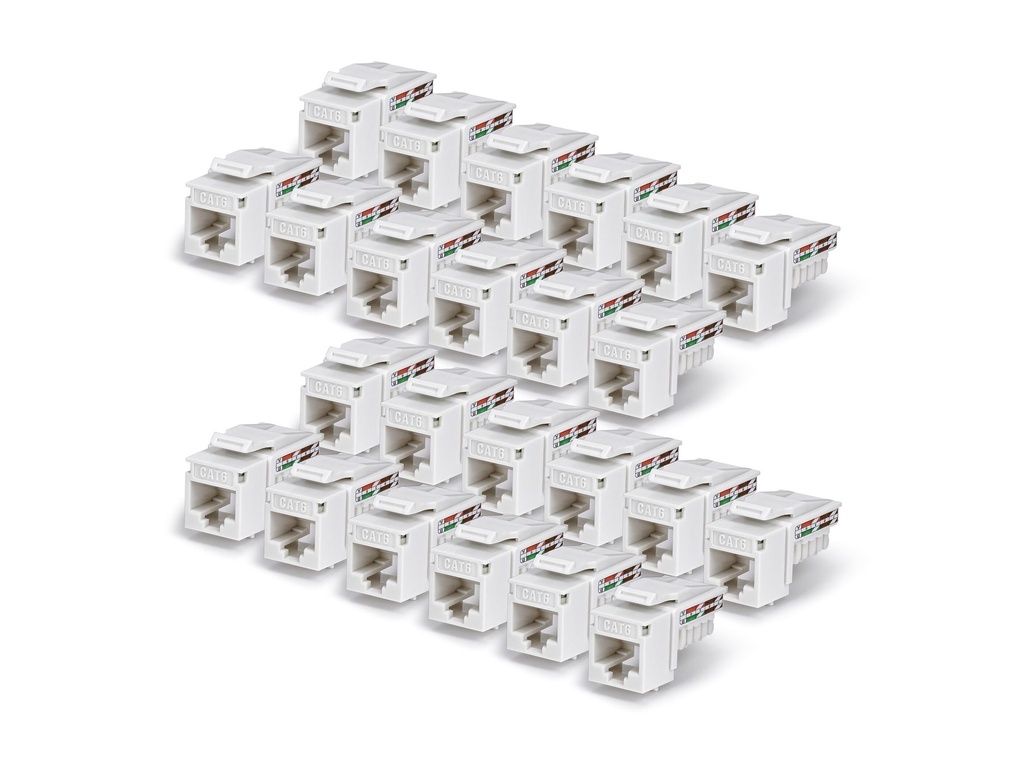 StarTech.com Cat6 Keystone Jack 24-Pack 90-Deg 110 - Netzwerk - CAT 6