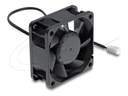 Delock Axiallüfter DC 60 x 60 25 mm mit Lüfteranschluss schwarz - Gehäuse-Lüfter