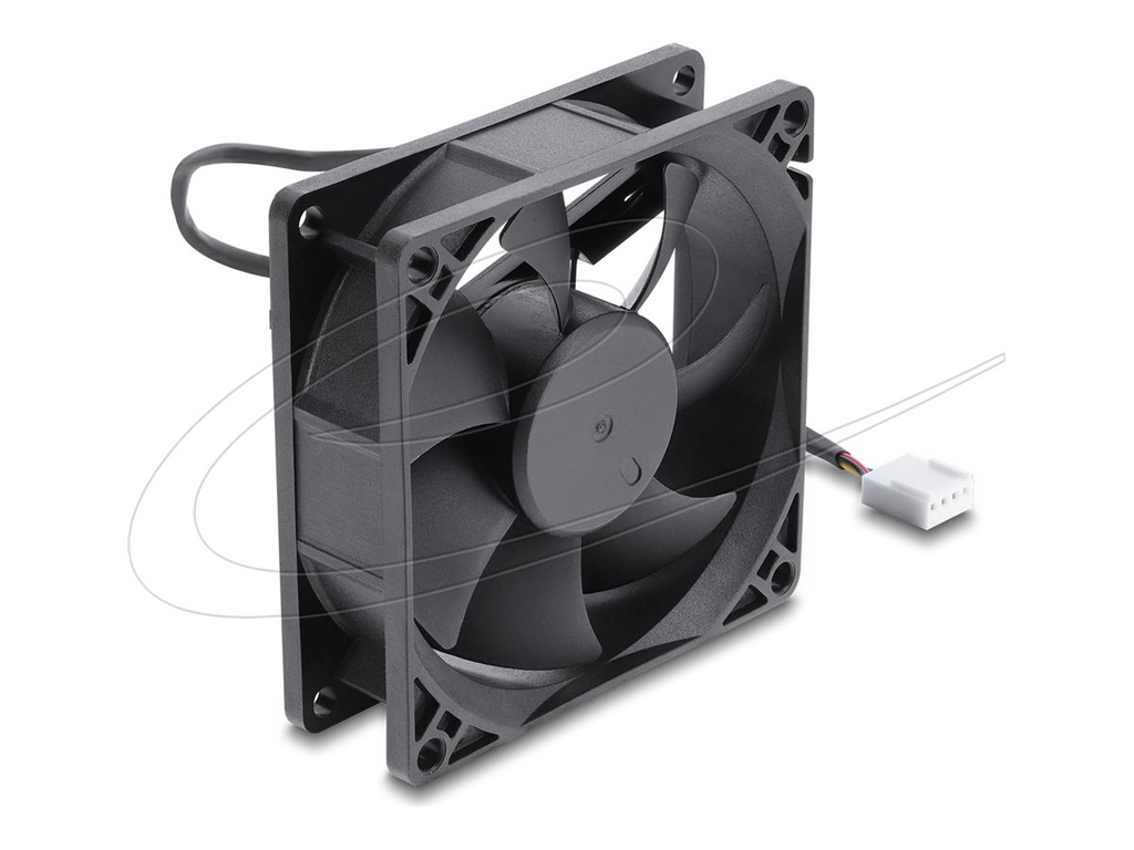Delock Axiallüfter DC 80 x 80 25 mm mit PWM Lüfteranschluss